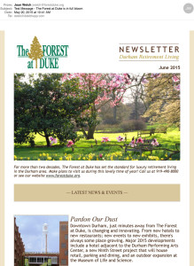 Forest at Duke electronic newsletter