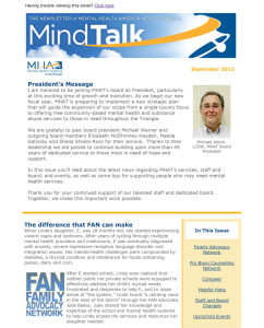 Mental Health America of the Triangle electronic newsletter