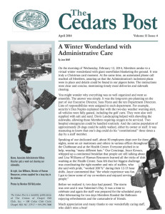 The Cedars Post newsletter